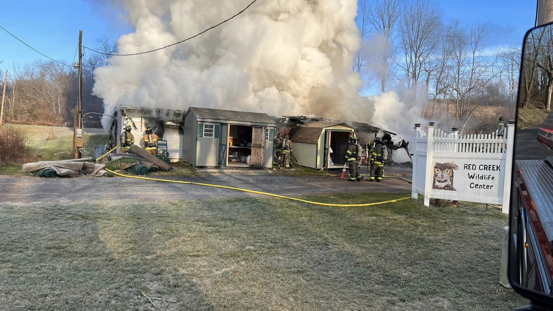 Incendie du centre de la faune de Red Creek